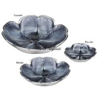 Midnight blue four-leaf clover plate