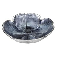 Midnight blue four-leaf clover plate
