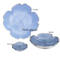 Light blue four-leaf clover plate