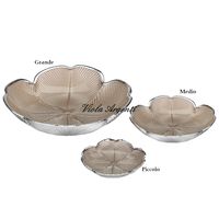 Pearly powder quatrefoil plate