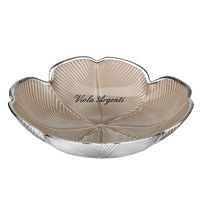 Pearly powder quatrefoil plate
