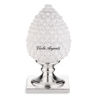 White pinecone silver base