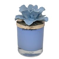 Anemone candle holder powder blue