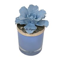 Anemone candle holder powder blue