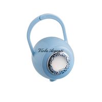 Blue pacifier holder with pliers