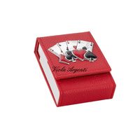 Custodia in Ecopelle per Carte da Gioco &ndash; Astuccio Singolo rosso