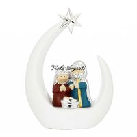 Nativity scene on stylised drop