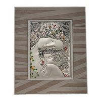 Quadro argentato 'Et&agrave; di Klimt