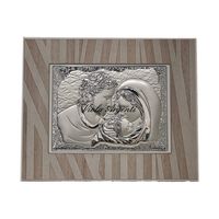 Silver-plated picture of the Holy Family