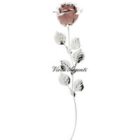 Rosa bocciolo smalto e argento vari colori - 3