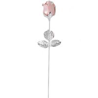 Rosa bocciolo grande 9 petali stelo lungo  - 4