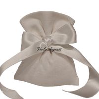 Sacchetto lino bianco