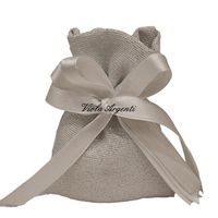 Silver wedding favour bag