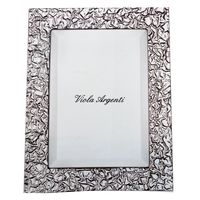 Worked silver mirror