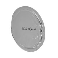 Round silver tray