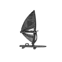 Mini wind-surf in argento