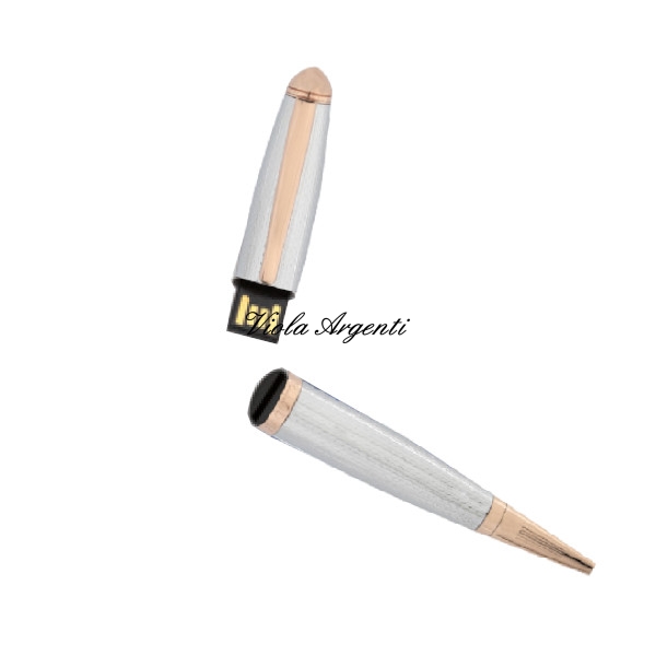 Copper chromed usb pen