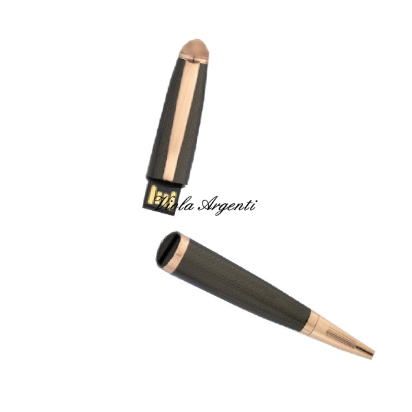 Penna usb cromata oro rosa - 2
