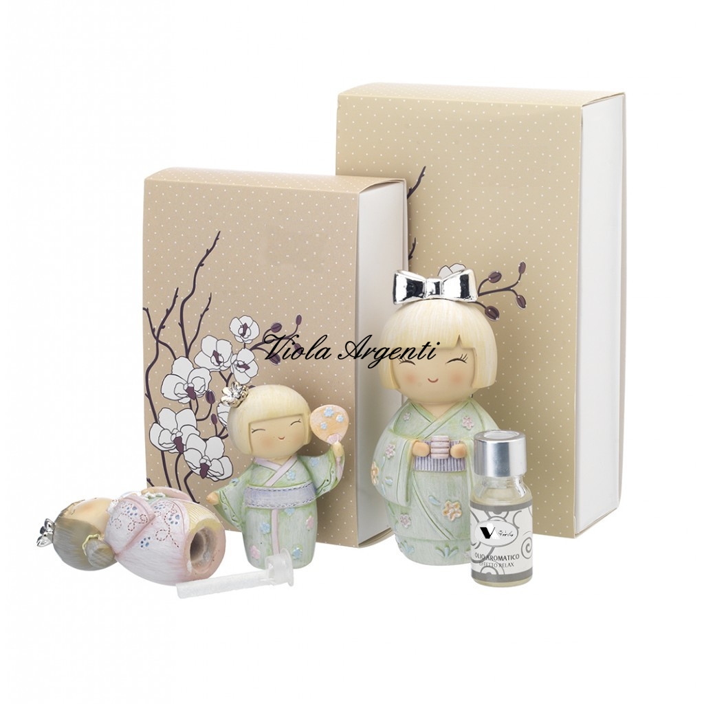Profumatore kokeshi con lampada