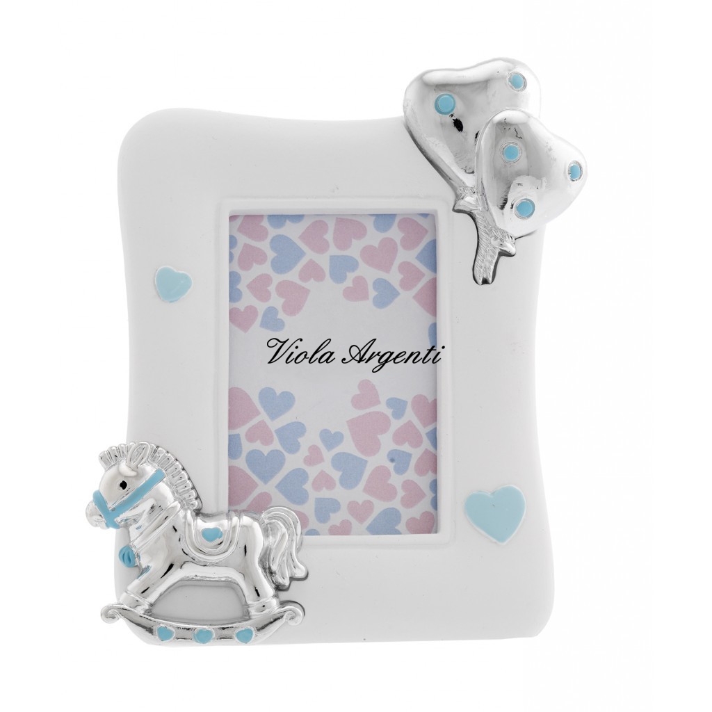 Rocking horse blue frame