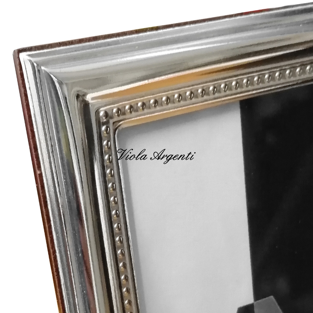 Cornice stretta liscia interno bordo perlè  - 3