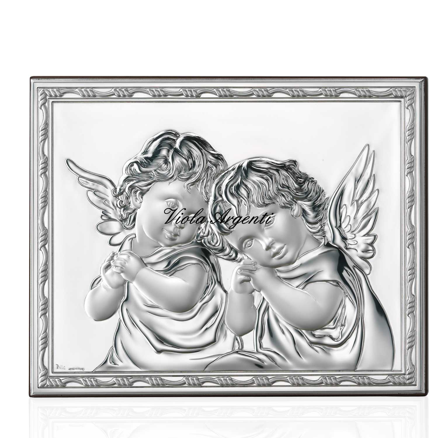 Picture of angels in silver di . Argento online