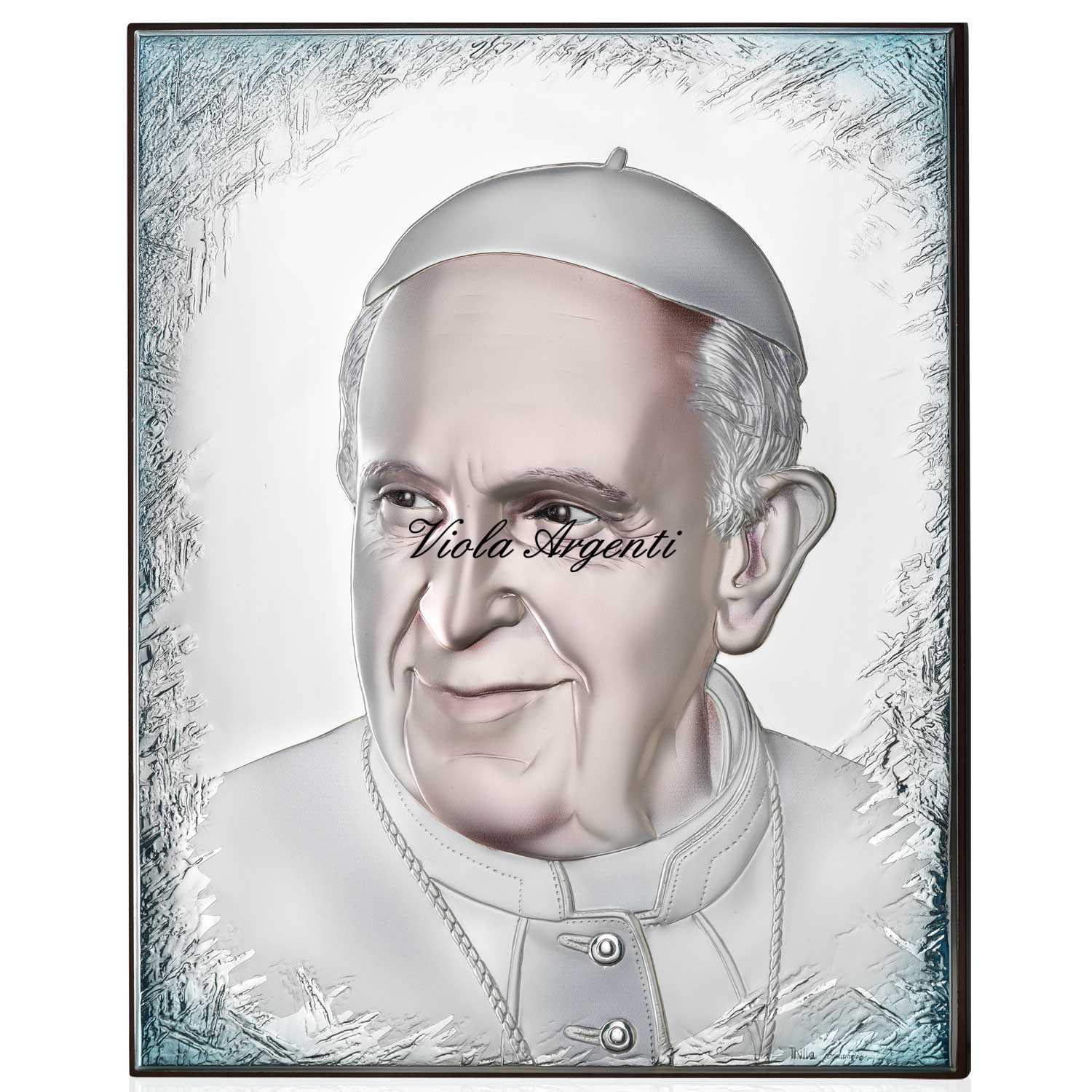 Picture Pope Bergoglio silver di . Argento online
