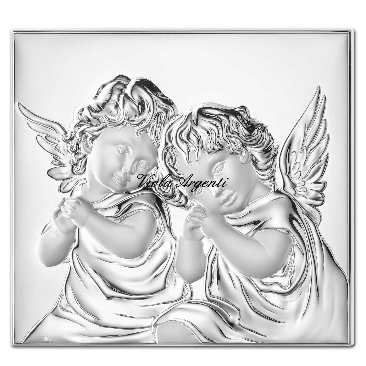 Quadro angeli  in argento di . Argento online
