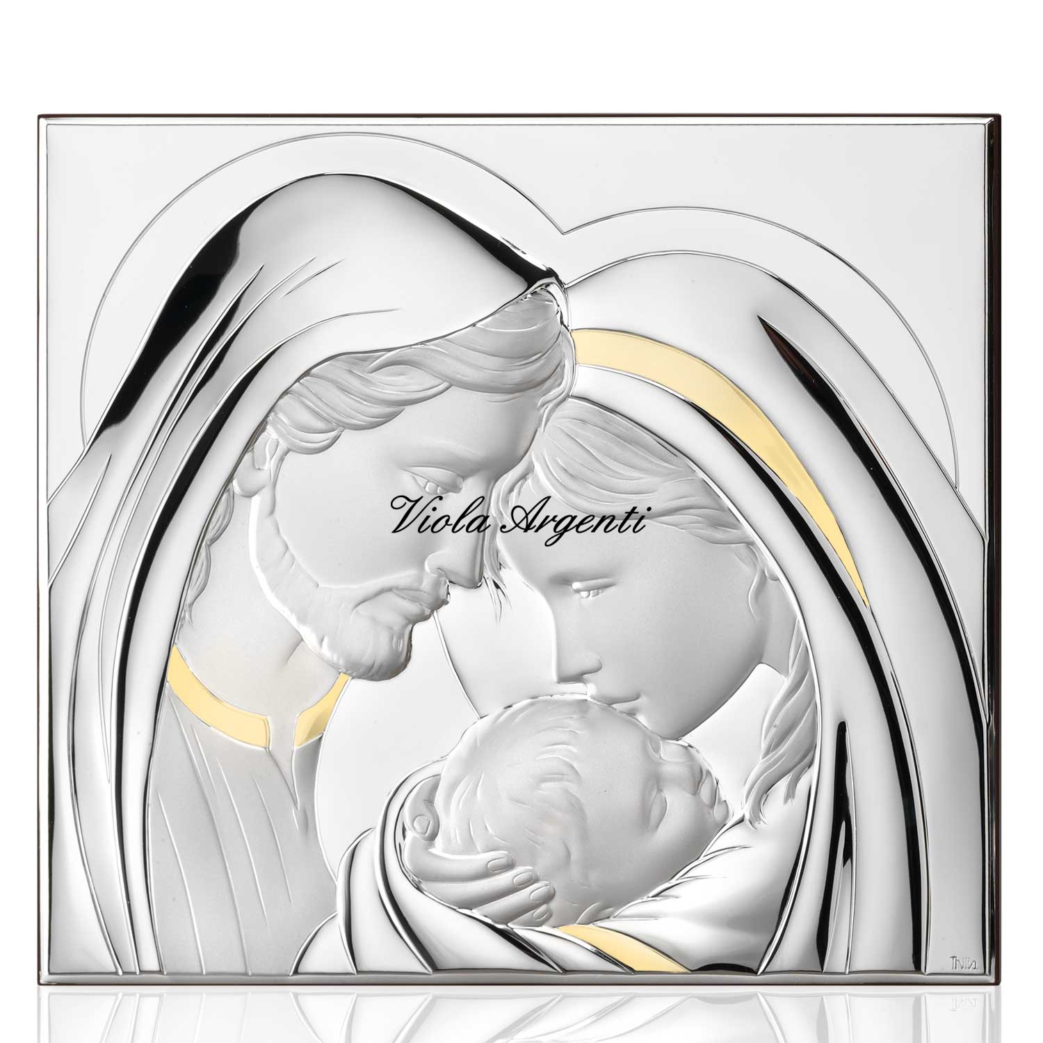 Picture of the Holy Family in silver di . Argento online