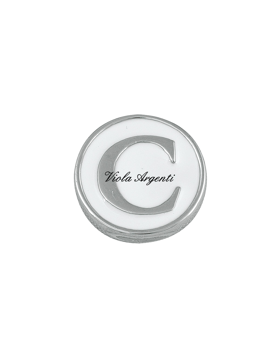 Magnet with letter C di . Argento online