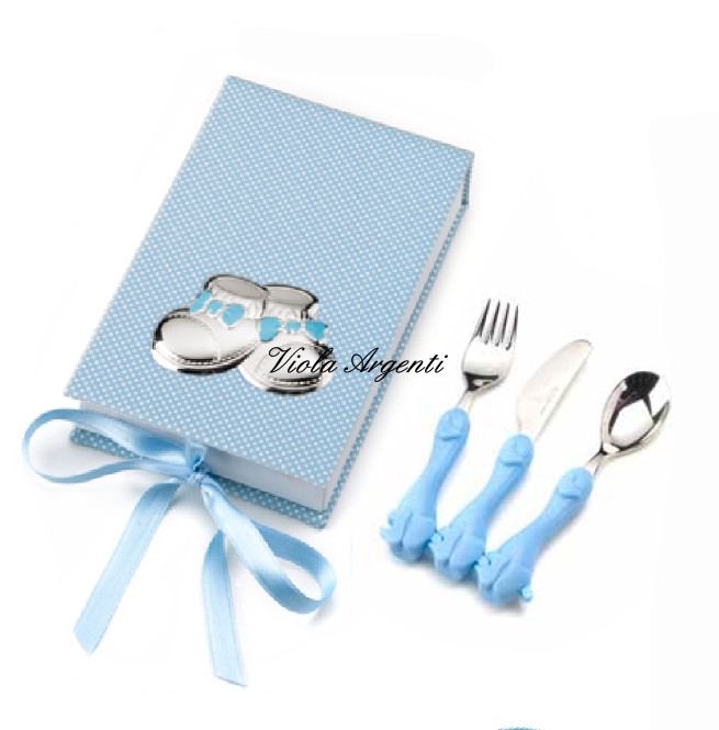 Set pappa scarpette fiocco smalto