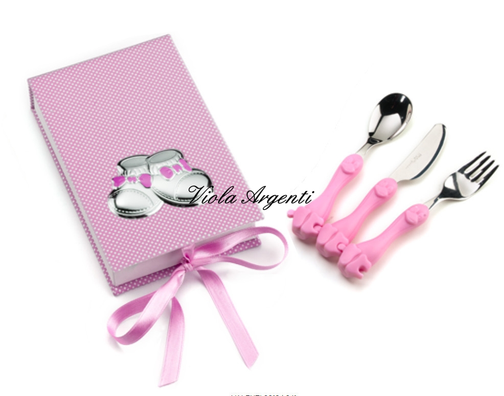 Set of baby food shoes with enamel bow