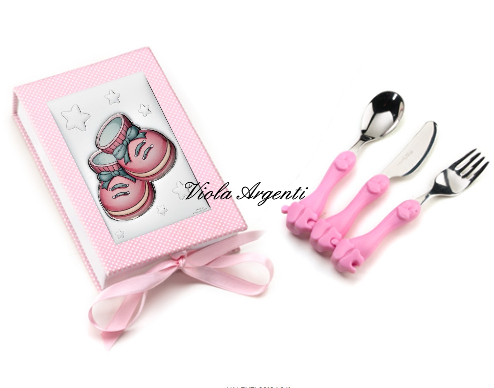 Baby food set enameled shoes