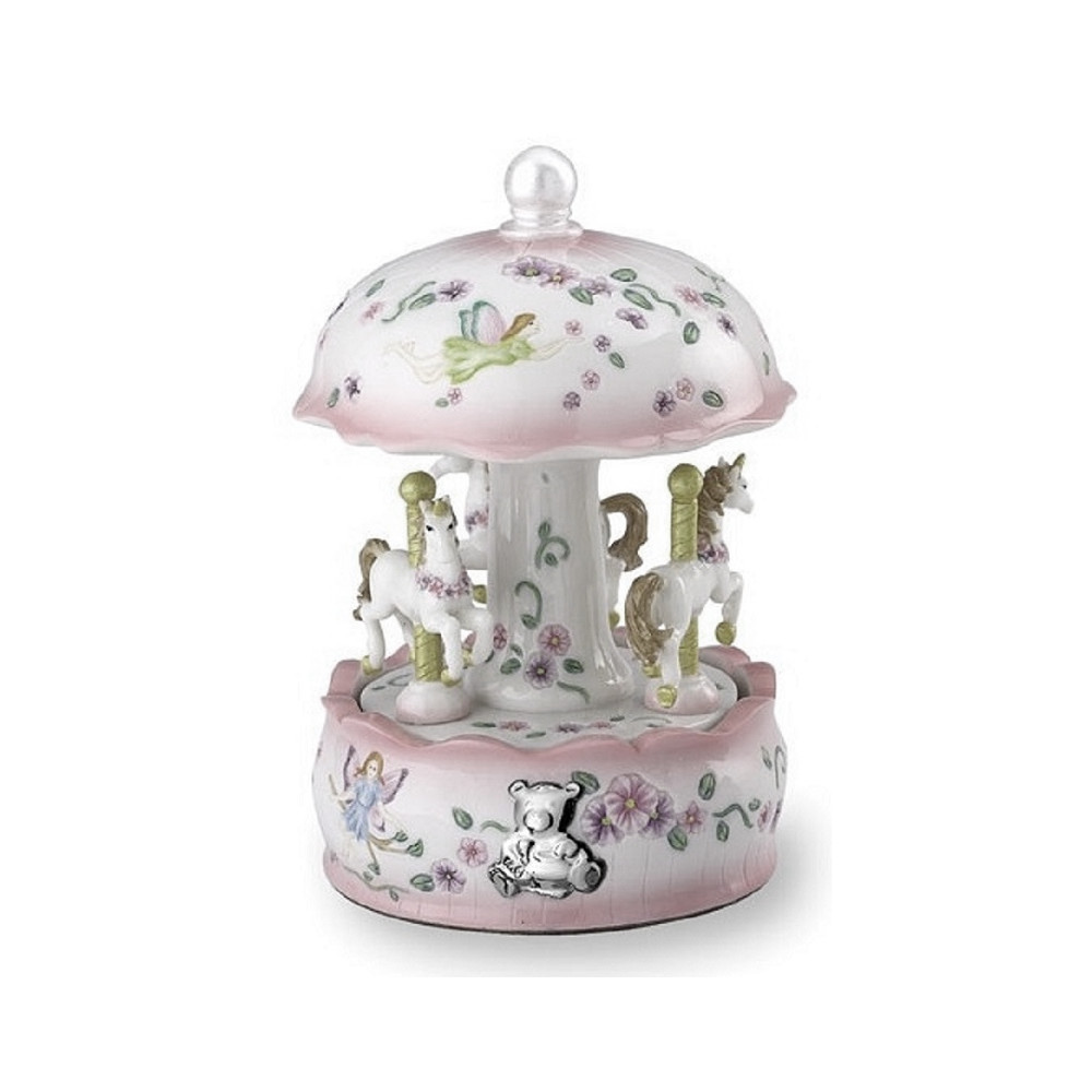 Pink horse lacquered carousel di Viola Argenti. Argento online