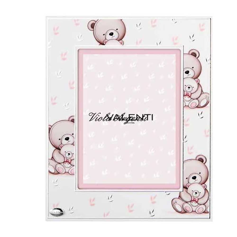Valenti Cornice Rosa con Orsacchiotti
