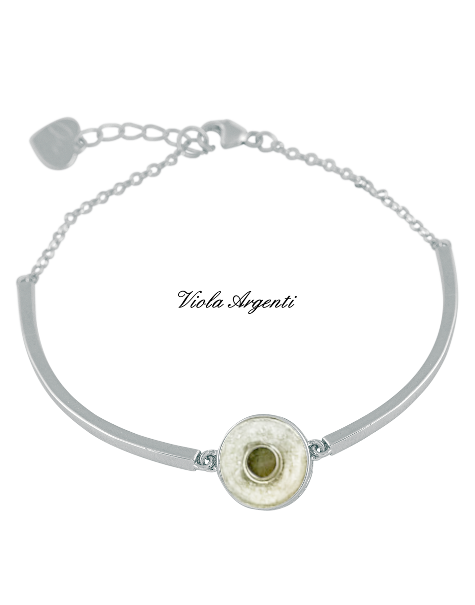 Semi-rigid customizable bracelet di Osa gioielli. Argento online