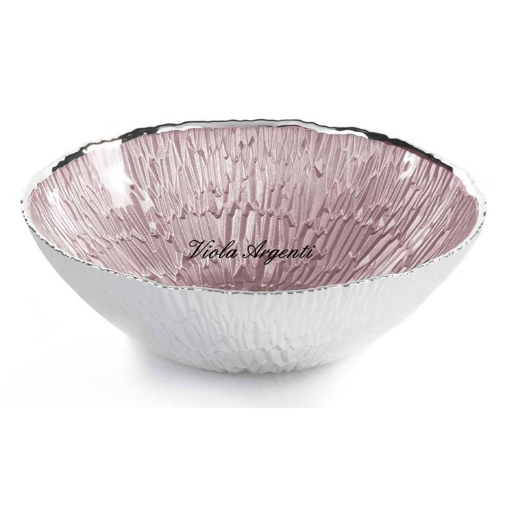 Centrotavola rosa cipria di . Argento online