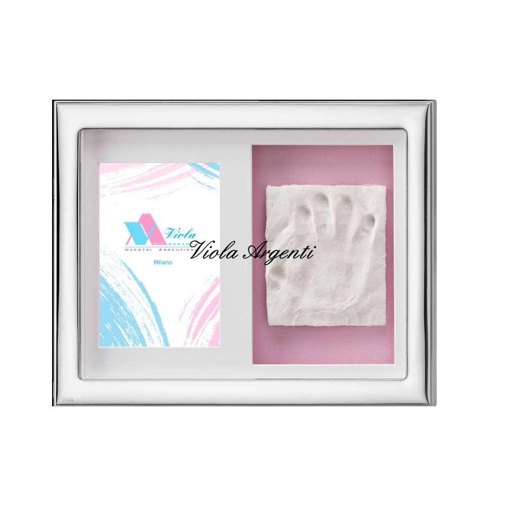 Pink footprint kit frame di Viola Argenti. Argento online