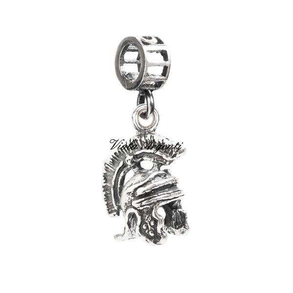 Gladiator helmet pendant charm di Tedora. Argento online