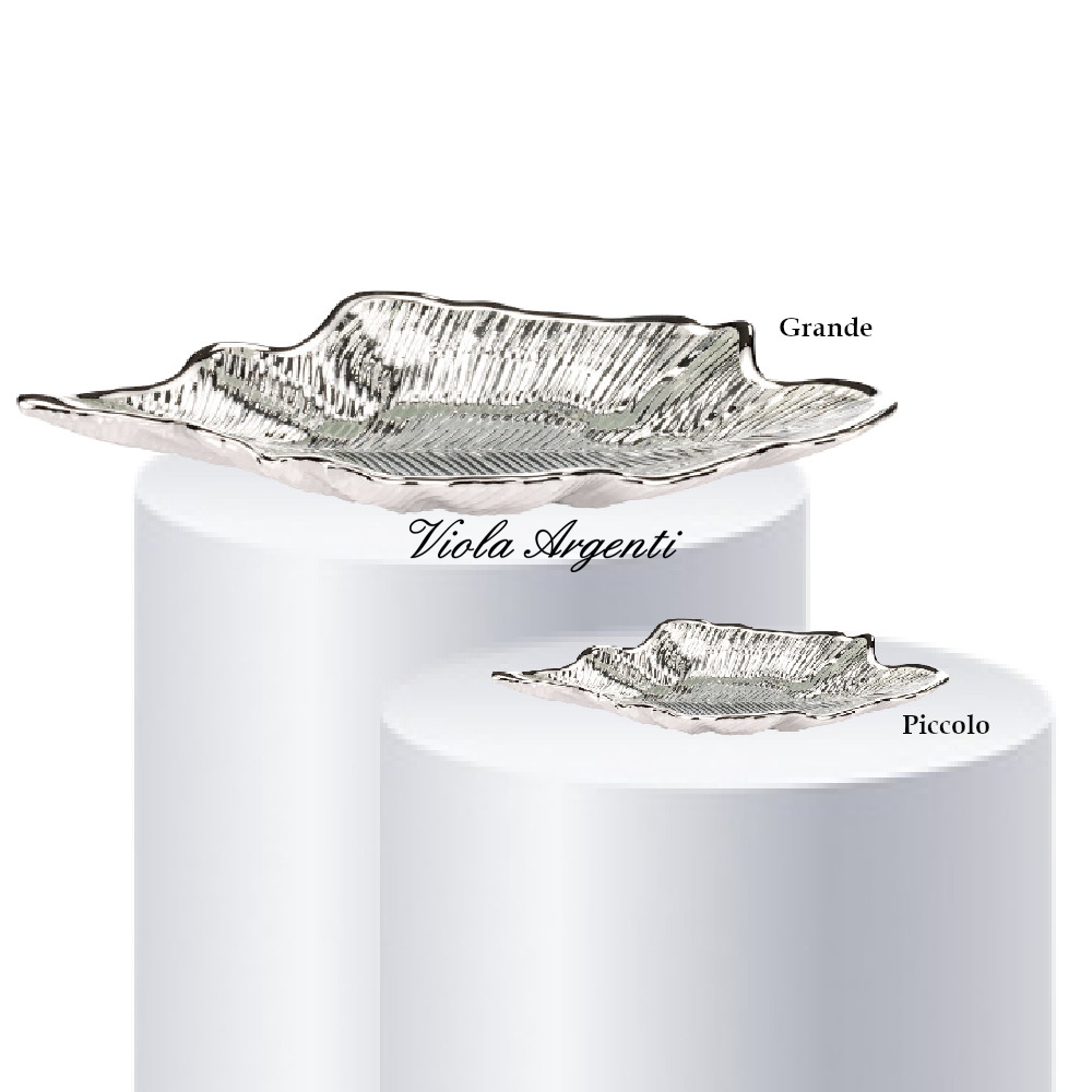 Willow leaf silver plate