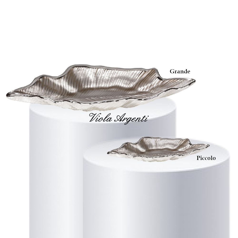 Sand willow leaf plate di . Argento online