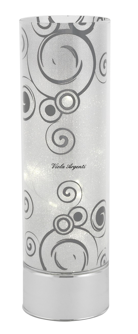 Curly glass design lamp di Viola Argenti. Argento online