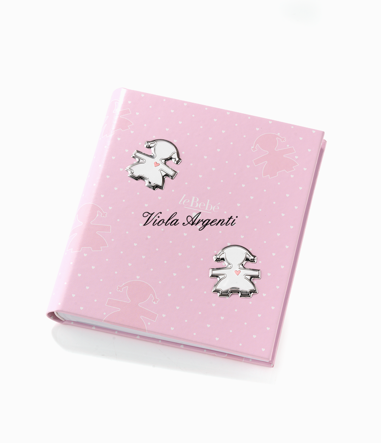 Album rosa con sagome bimba