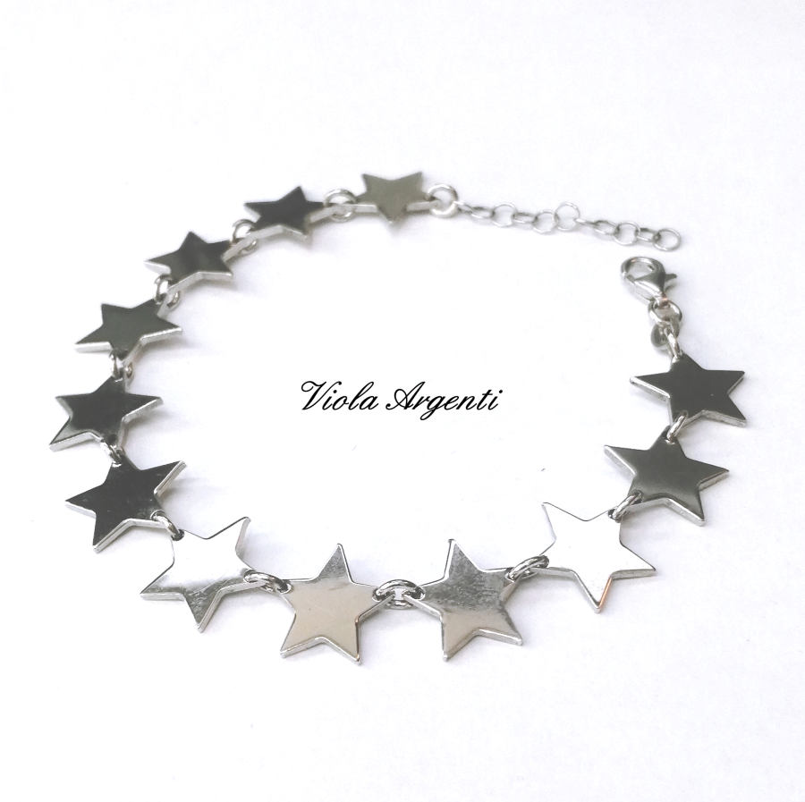 Stars bracelet di Viola Argenti. Argento online