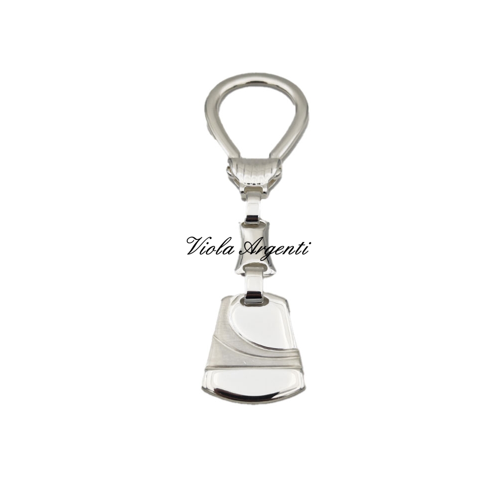 Silver Triangle Keychain