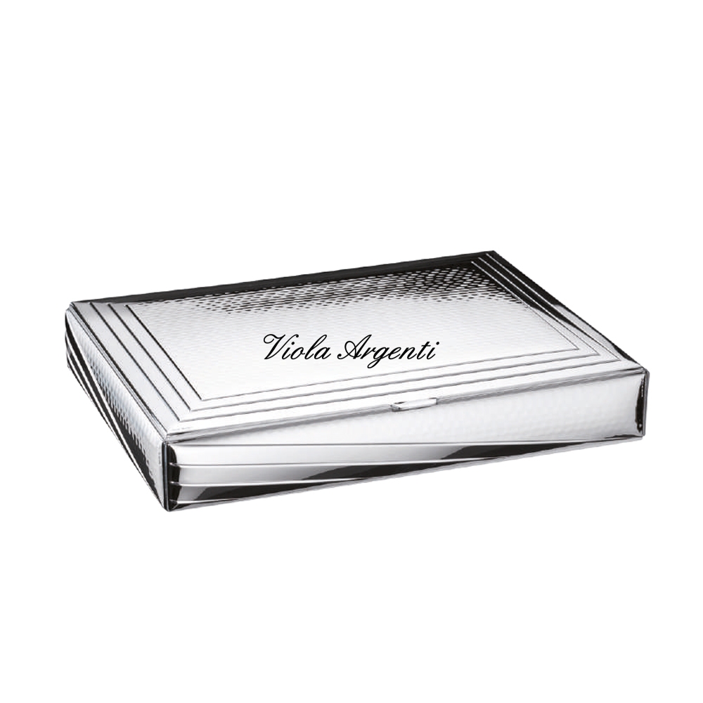 Laminated silver casket Valenti Argenti