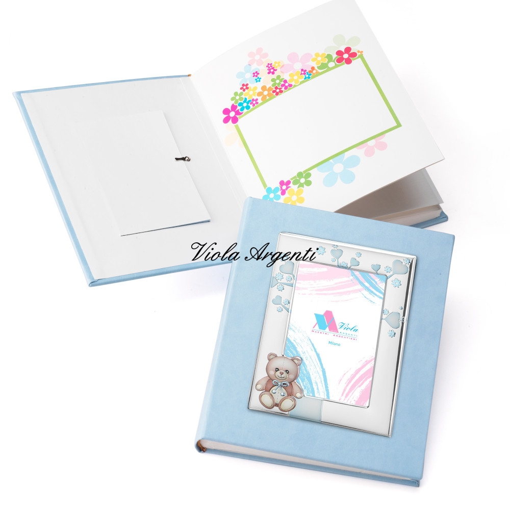 Album con cornice orsetto azzurro