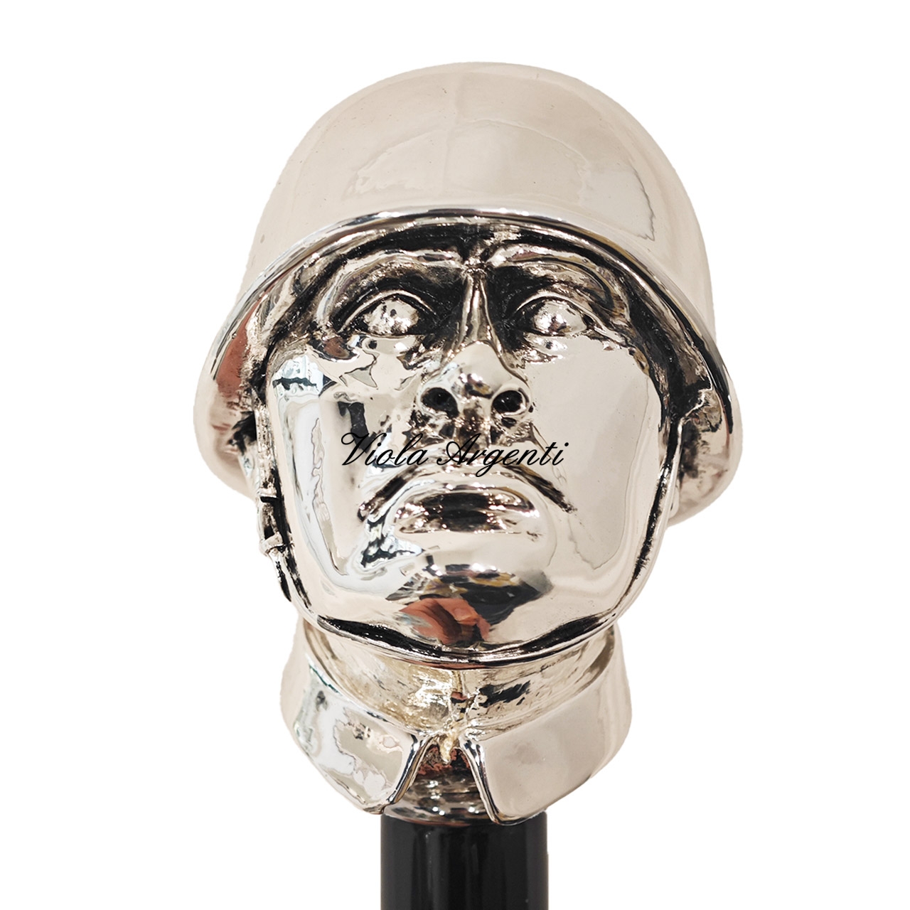 Bastone con testa Mussolini