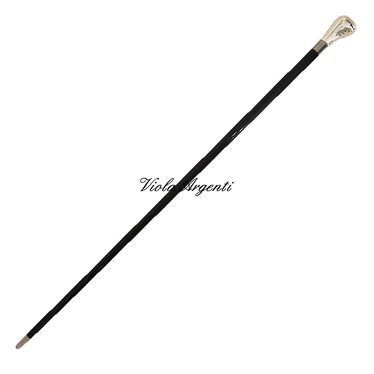 Bastone pomolo argento
