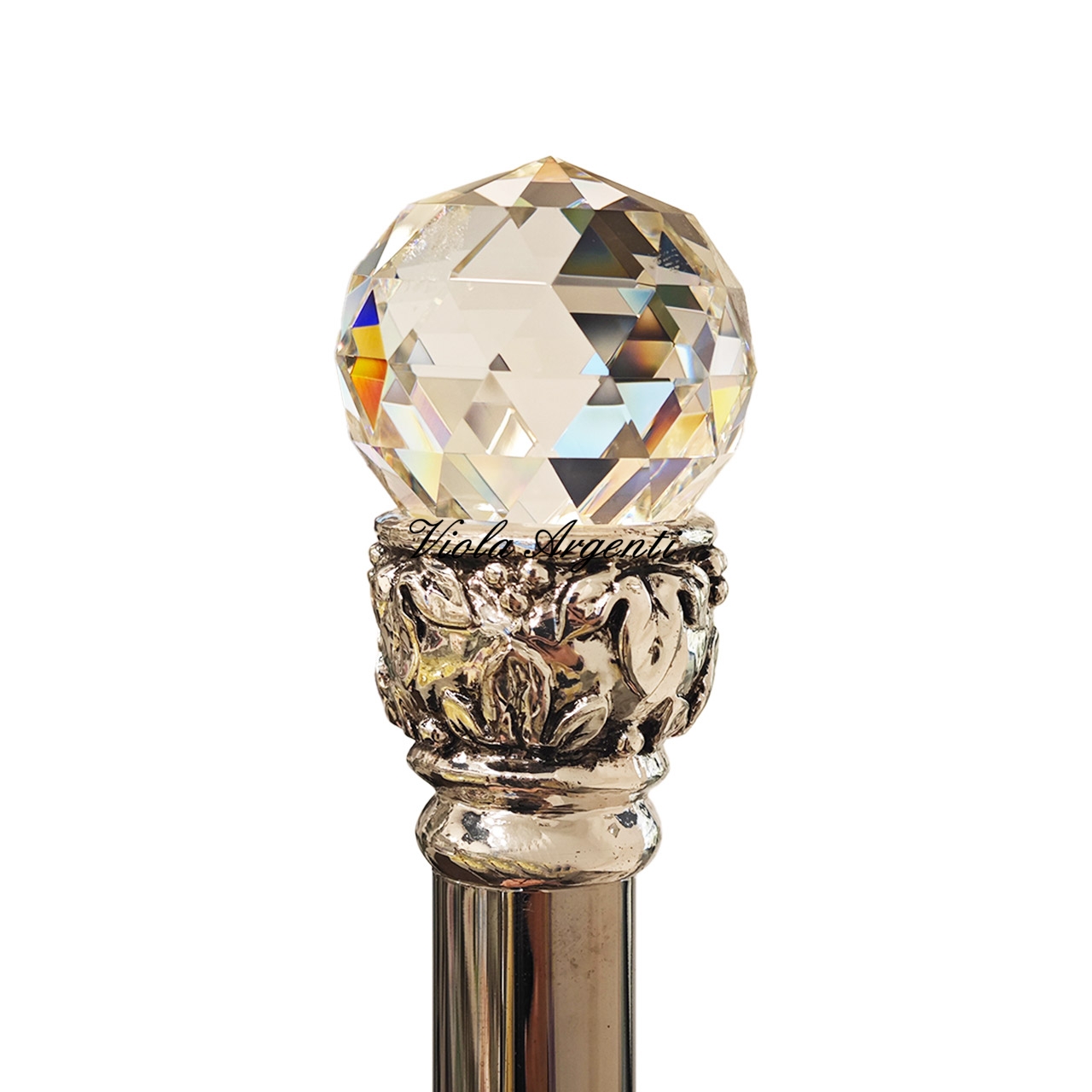 Bastone con pomo Swarovski